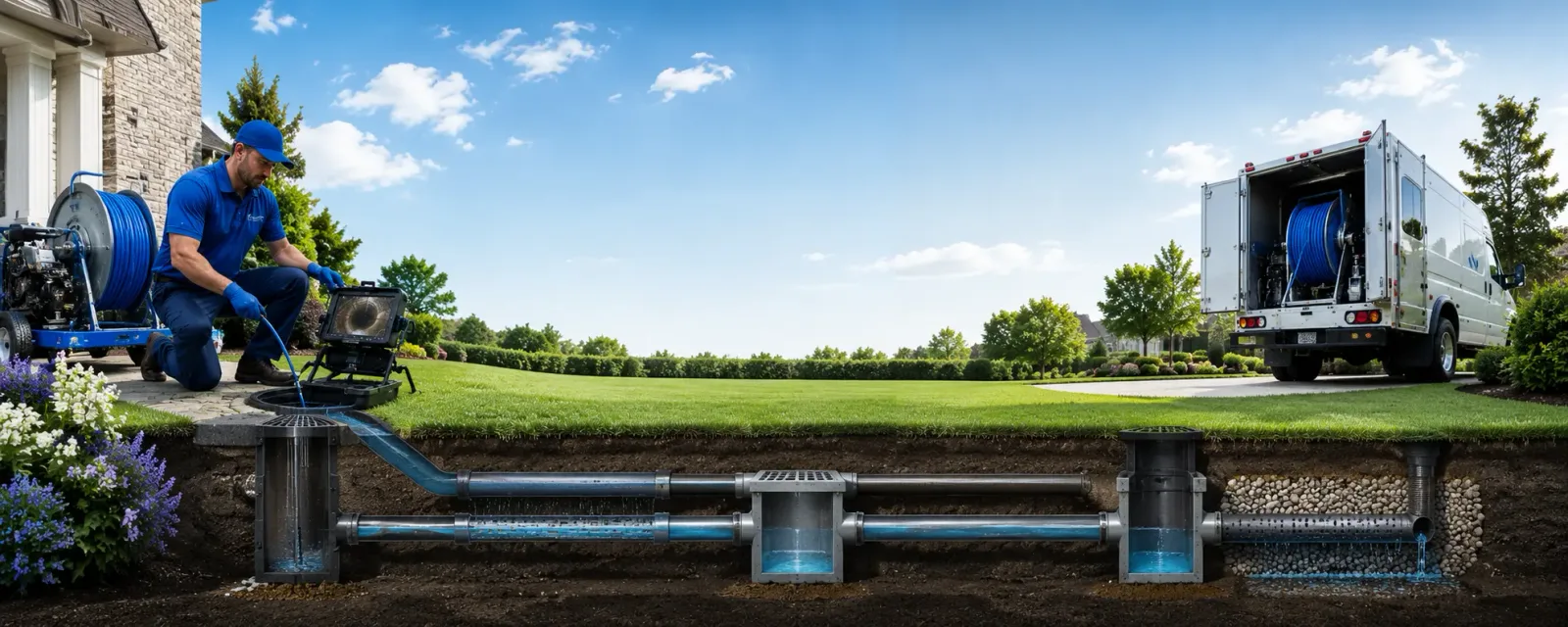 Outdoor drain cleaning information for West Rutland, VT